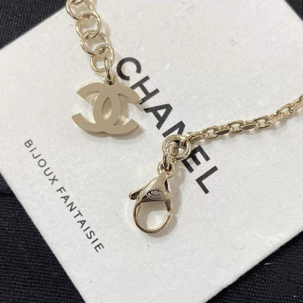 Chanel Pearl Brass Necklace