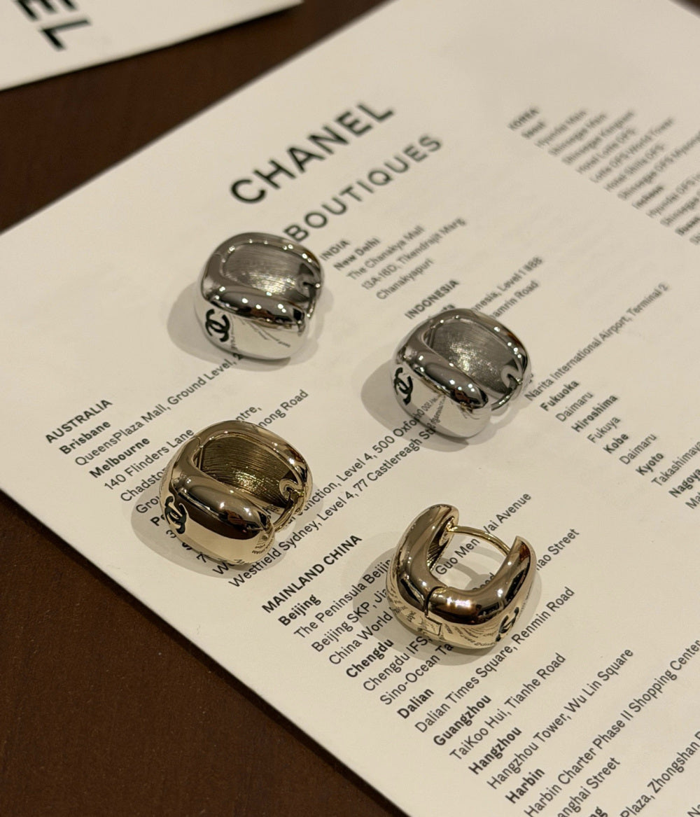 Chanel Double C Earrings