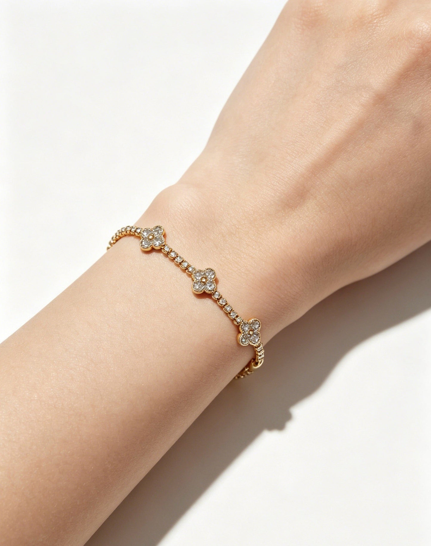 Van Cleef & Arpels-style Clover Bracelet