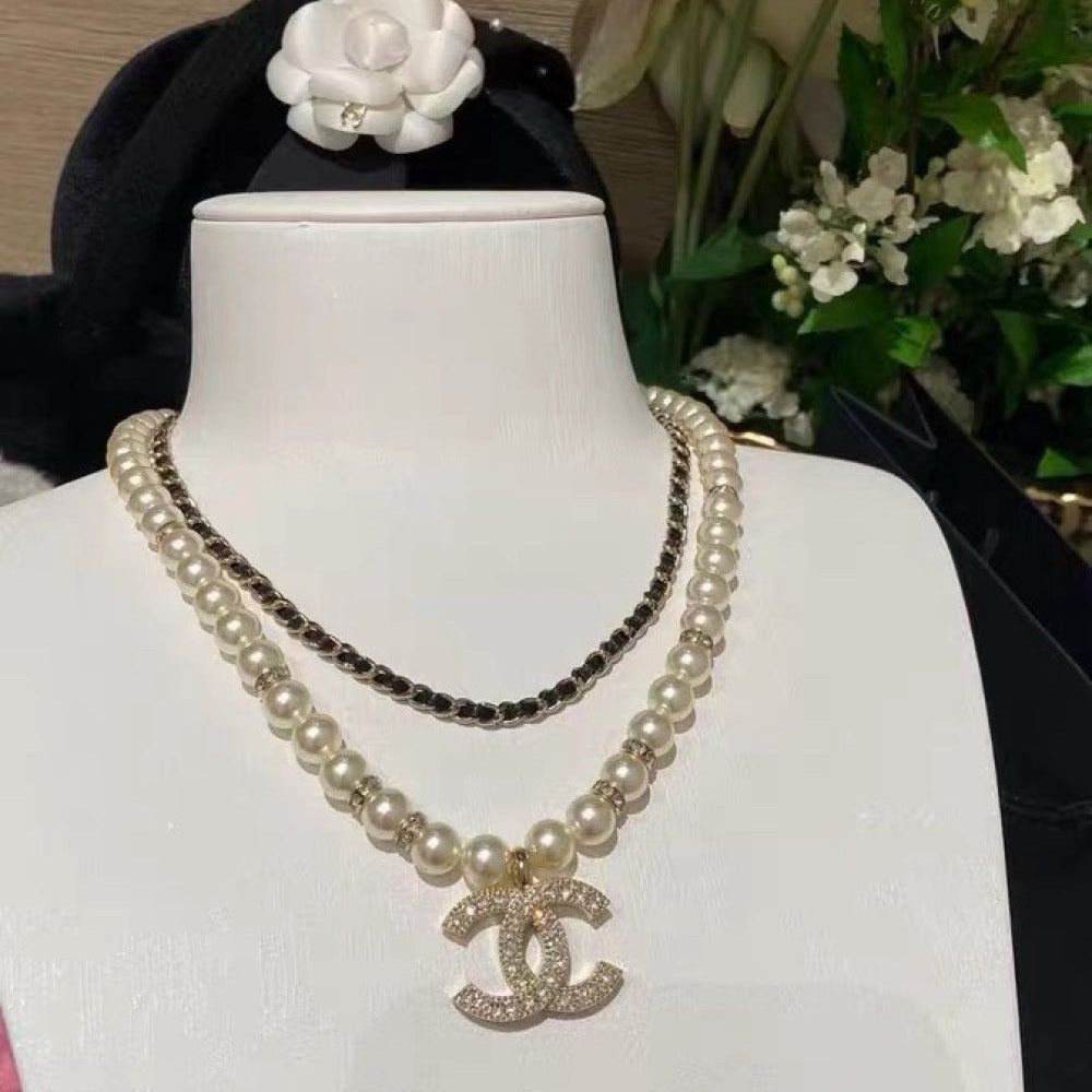 Chanel Pearl Crystal Necklace