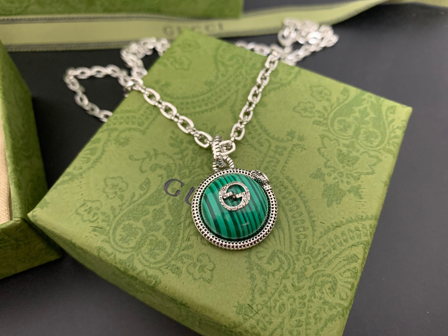 Gucci Vintage Double G Necklace