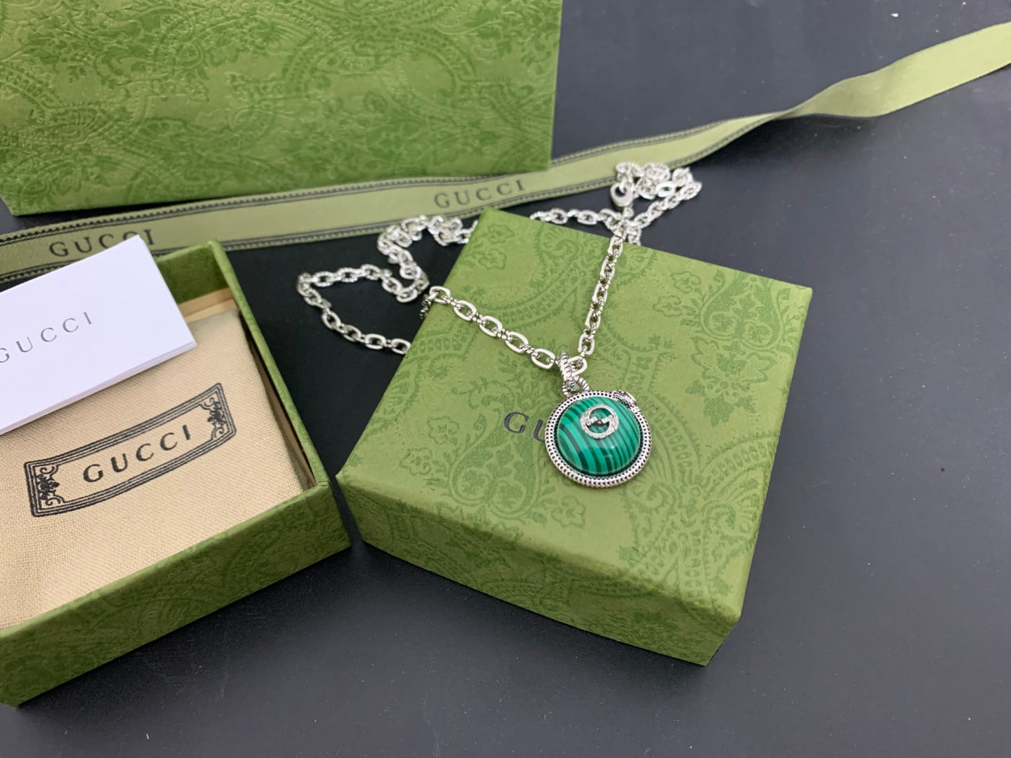 Gucci Vintage Double G Necklace