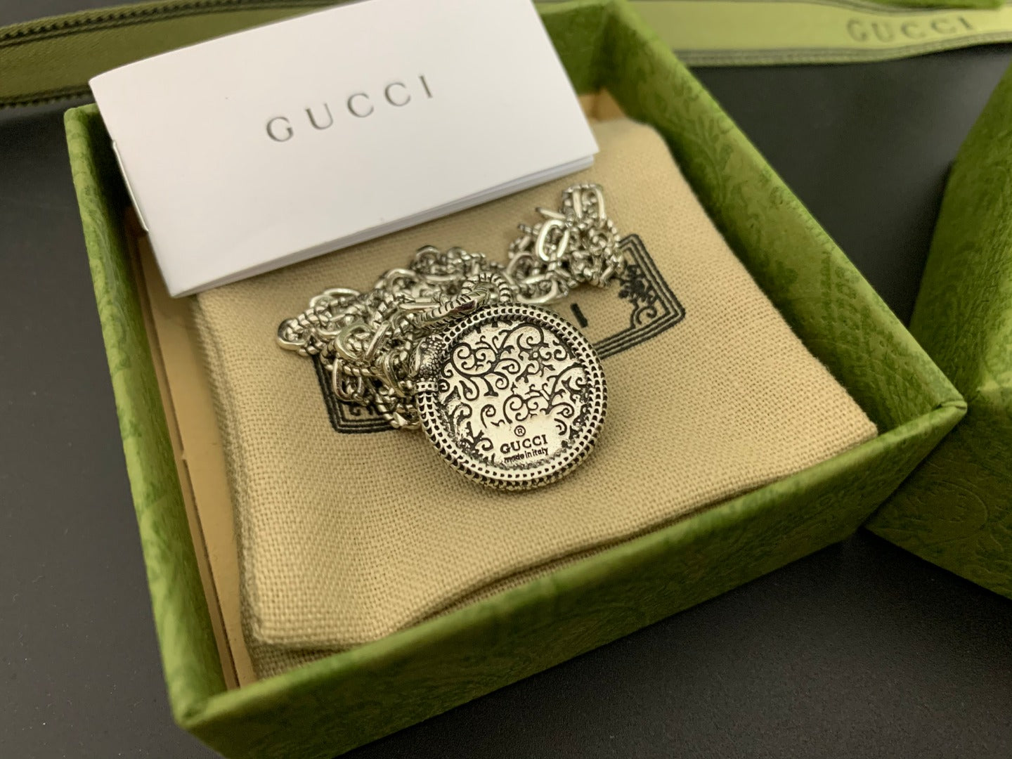 Gucci Vintage Double G Necklace