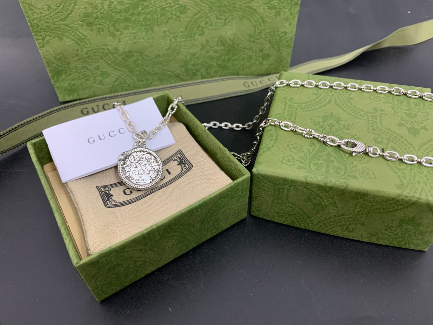 Gucci Vintage Double G Necklace