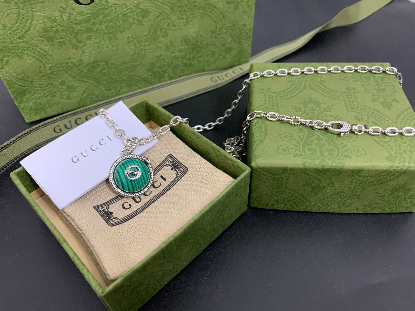Gucci Vintage Double G Necklace