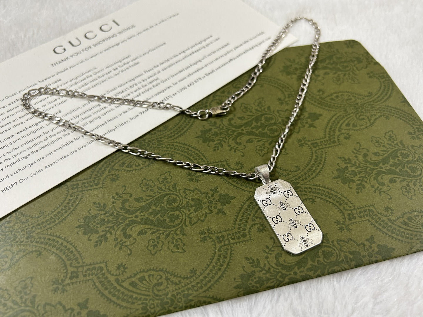 Gucci Double G Bee Necklace