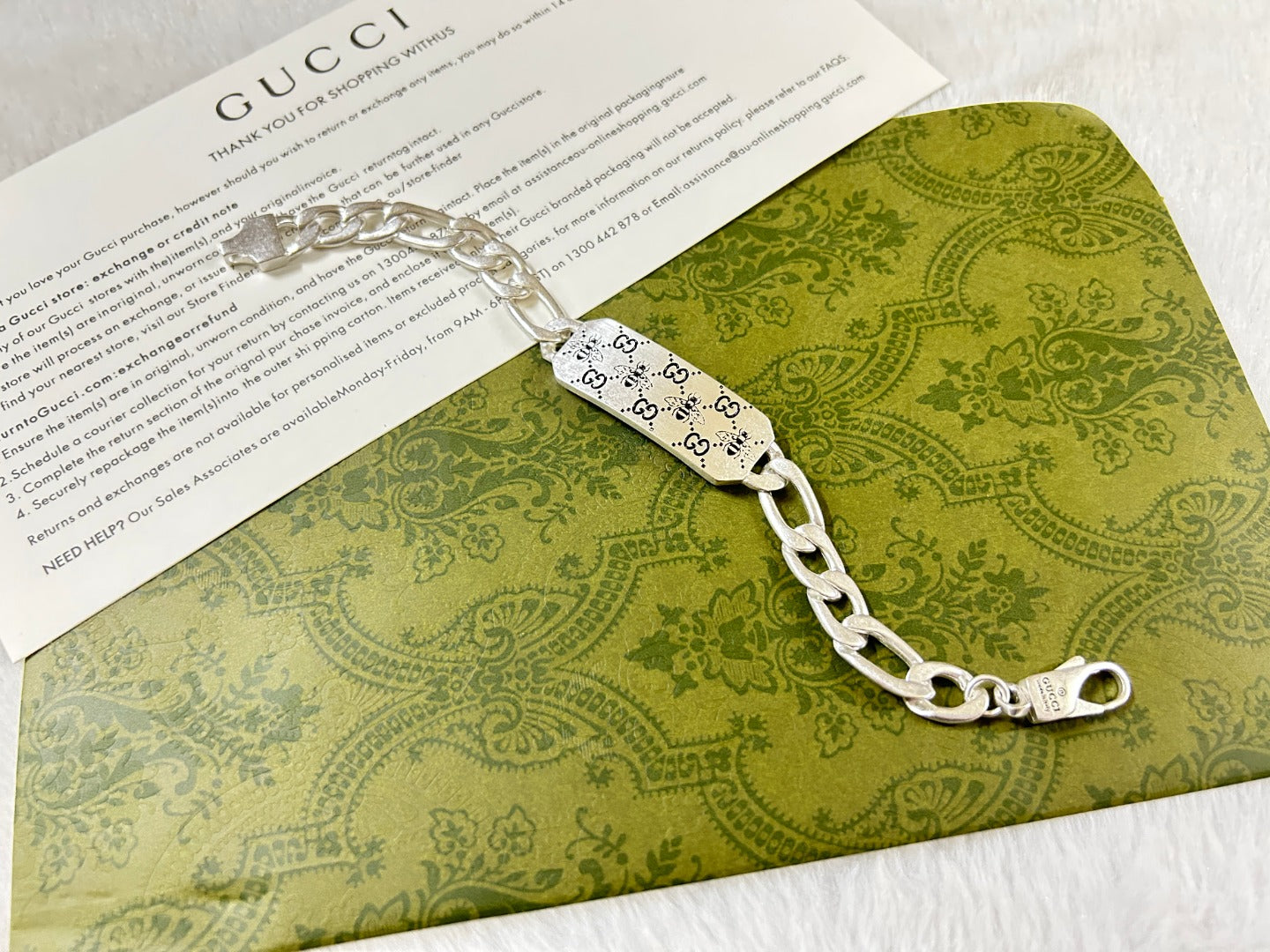 Gucci Double G Bee Bracelet
