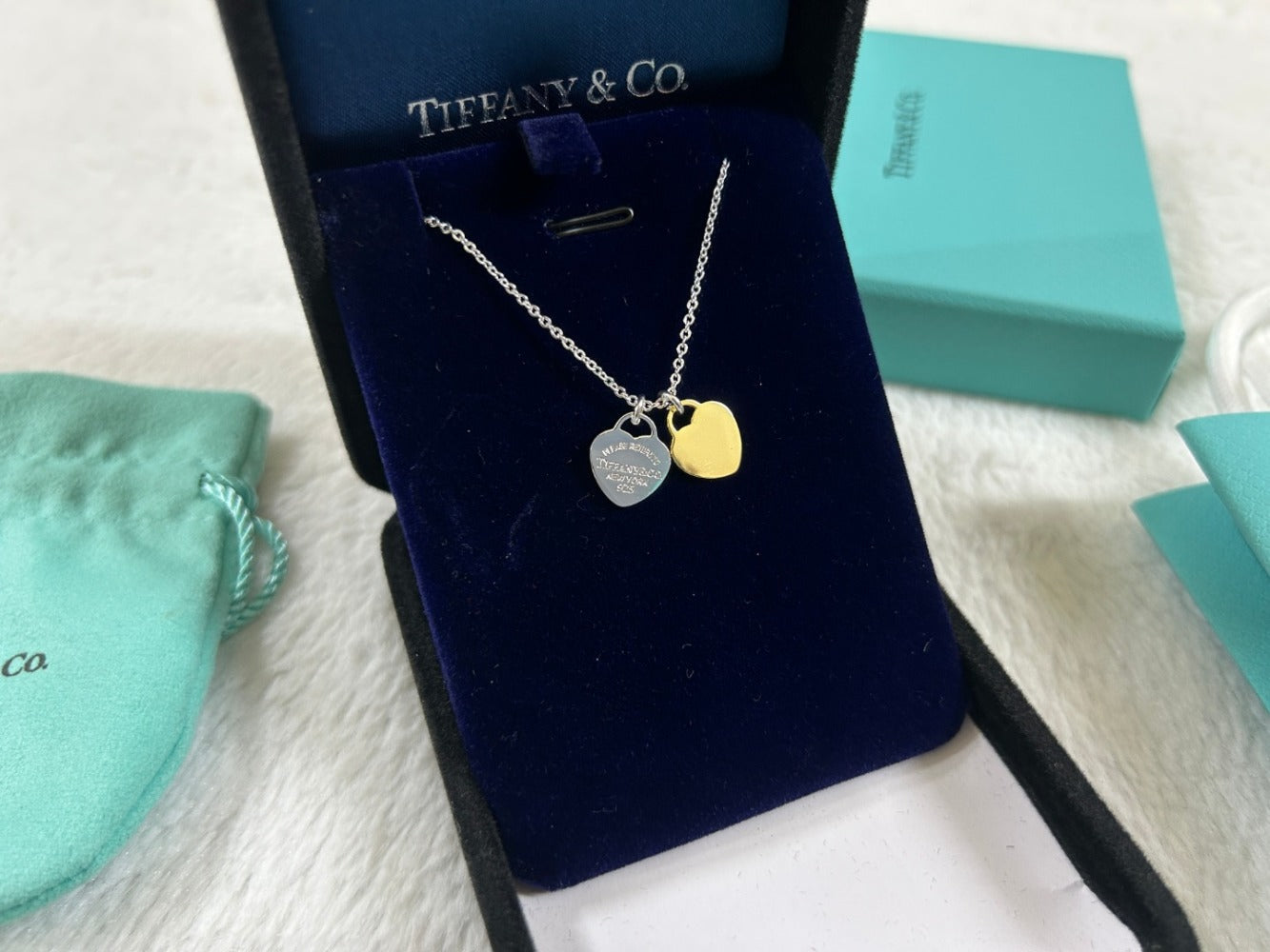 Tiffany & Co. Heart Double Heart Necklace