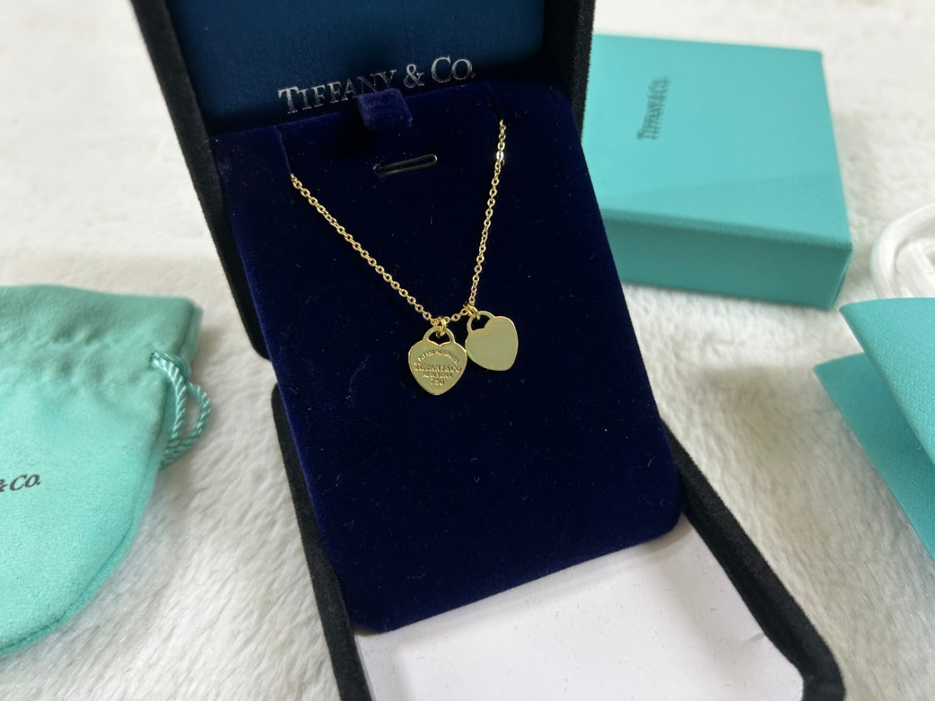 Tiffany & Co. Heart Double Heart Necklace