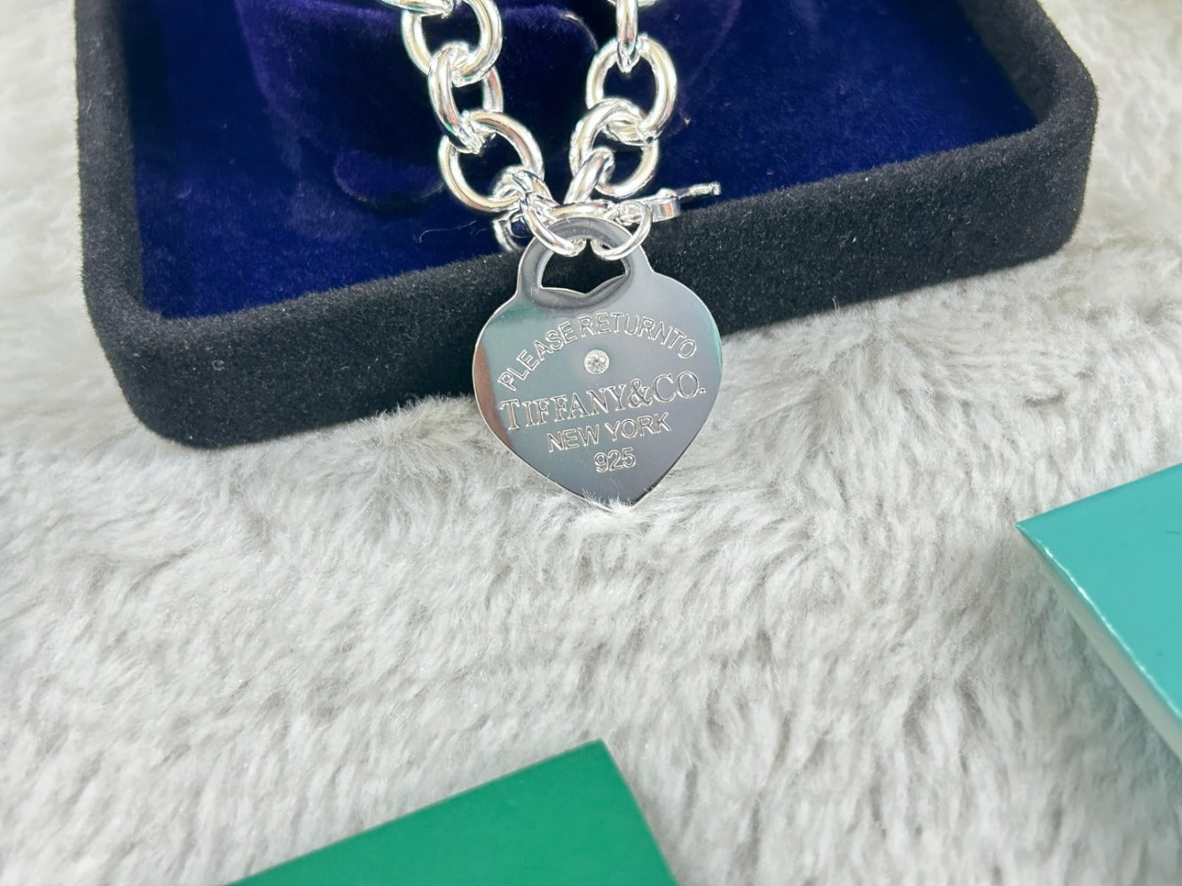 Tiffany & Co. 925 Silver Heart Necklace
