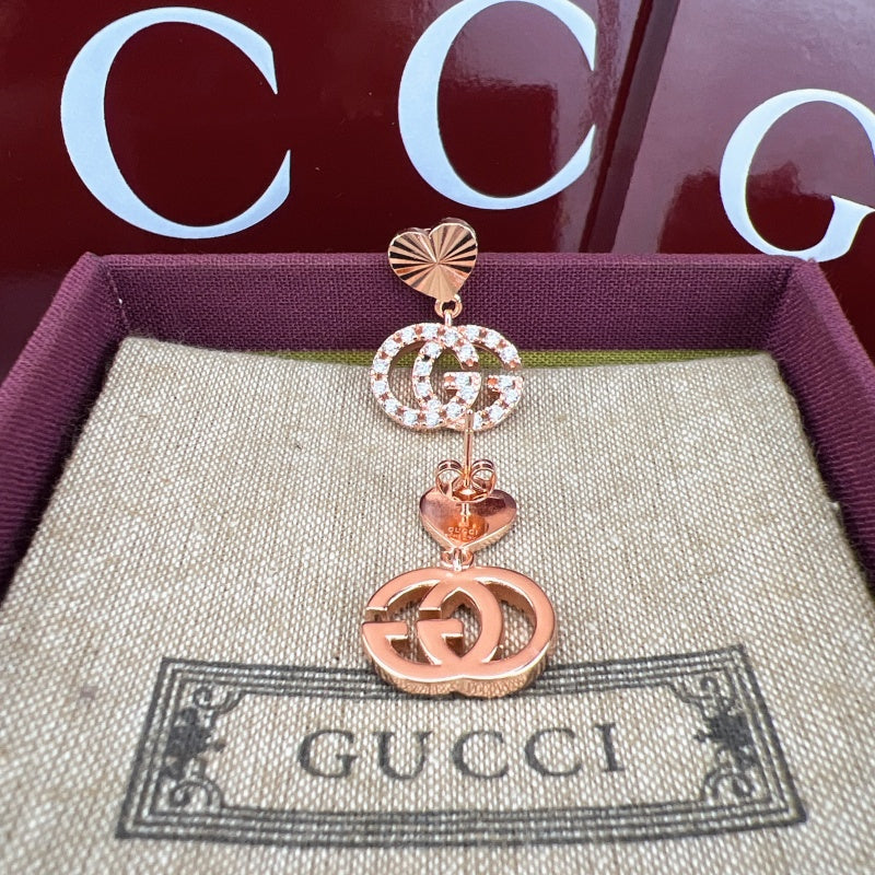 Gucci Crystal Double G Earrings