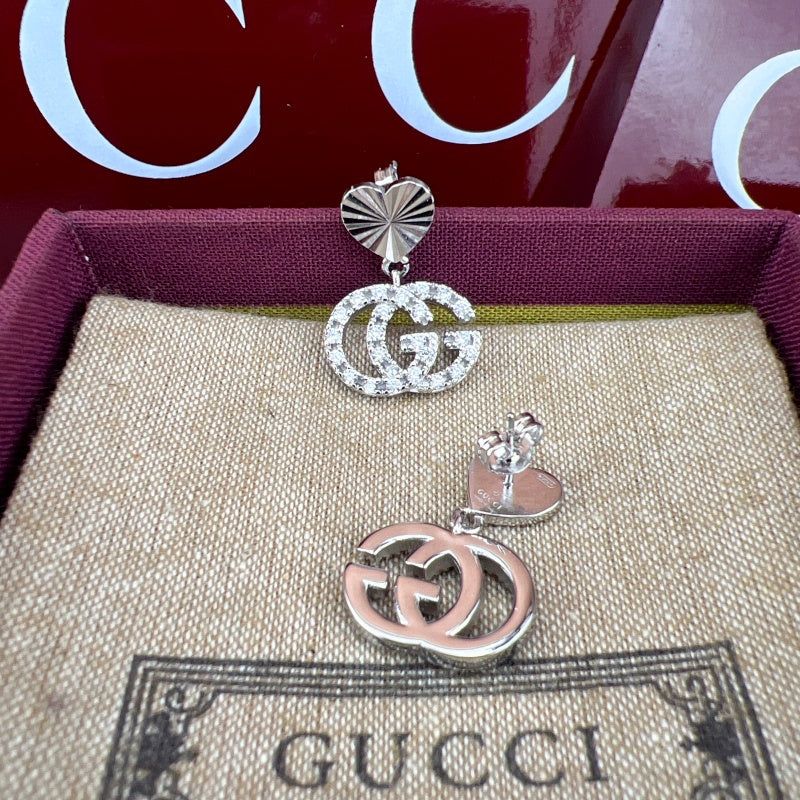 Gucci Crystal Double G Earrings