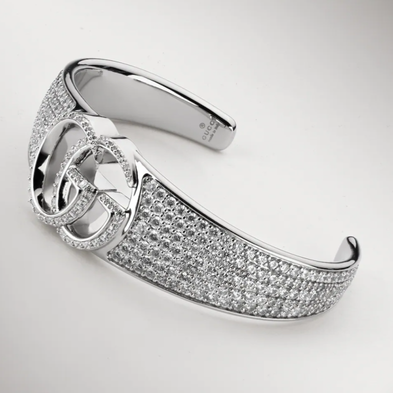 Gucci Crystal Double G Bracelet