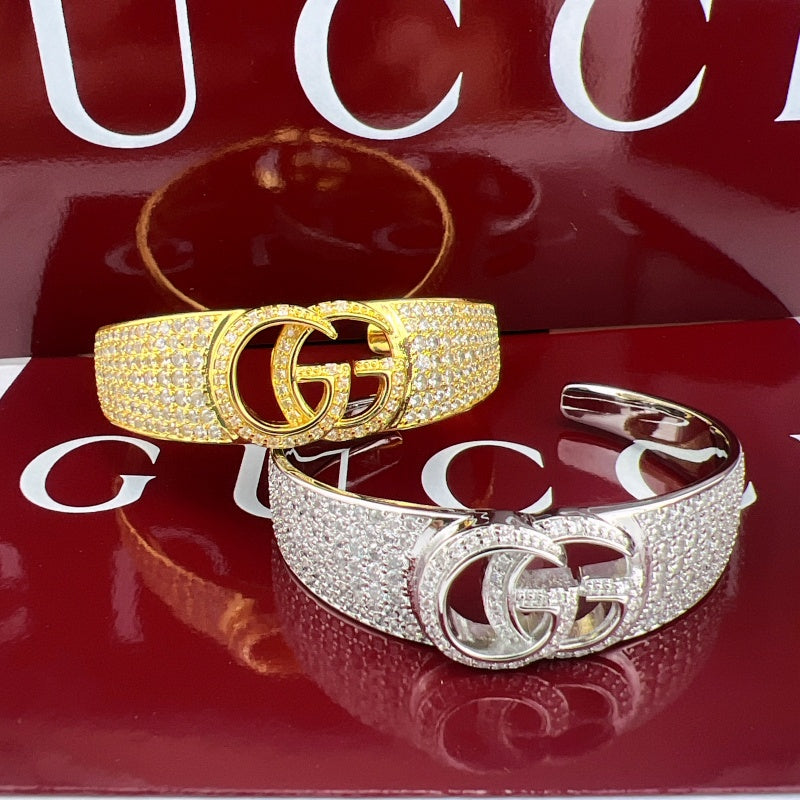 Gucci Crystal Double G Bracelet