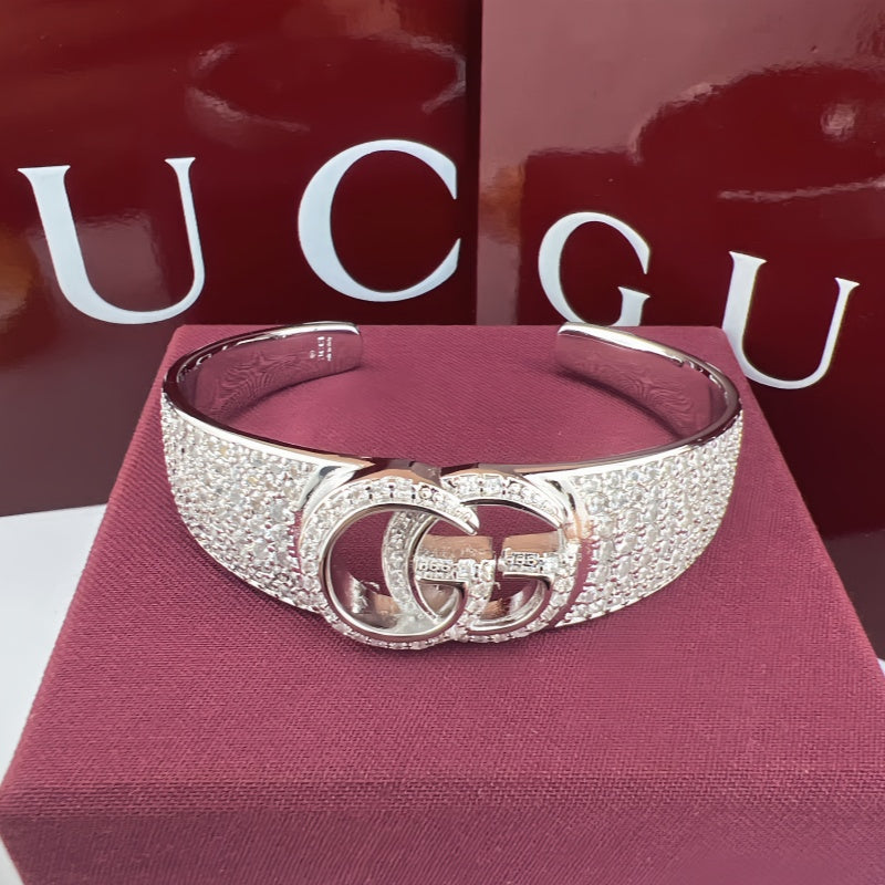 Gucci Crystal Double G Bracelet