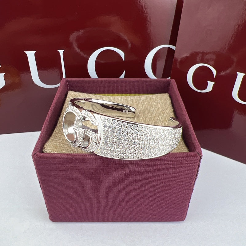 Gucci Crystal Double G Bracelet