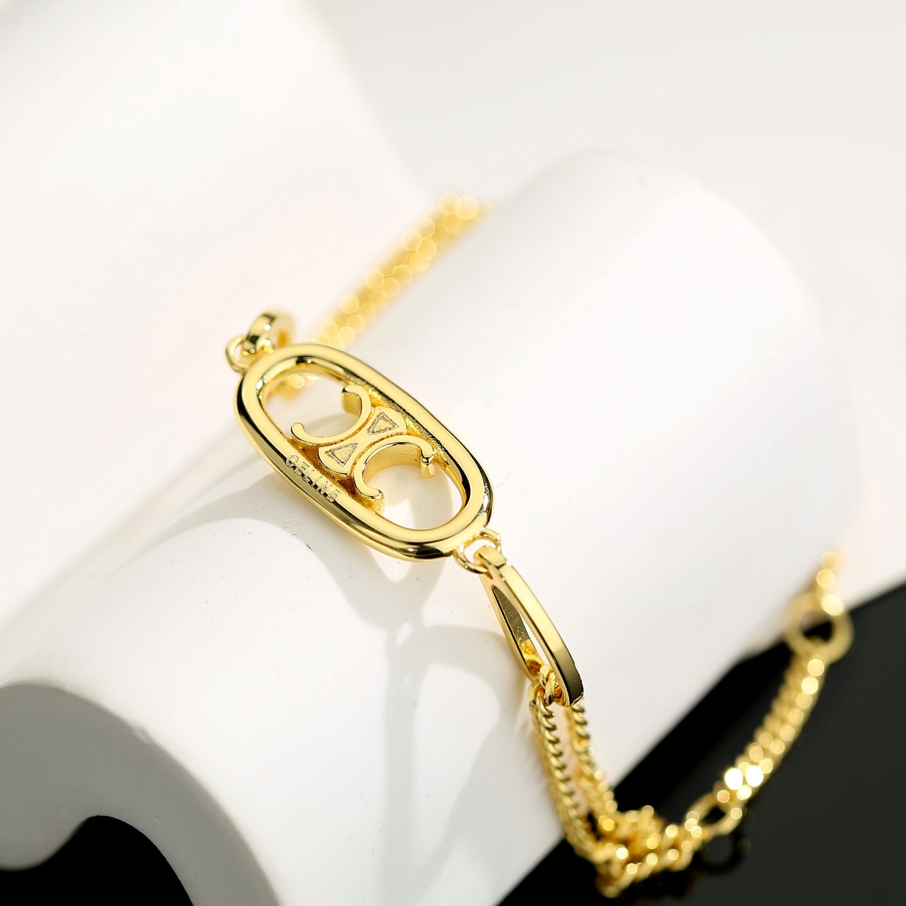 CELINE Brass Triomphe Necklace